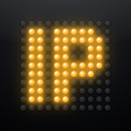 IronPath icon: IP lit in amber on a scoreboard LED panel